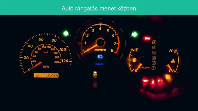 autó rángatás menet közben