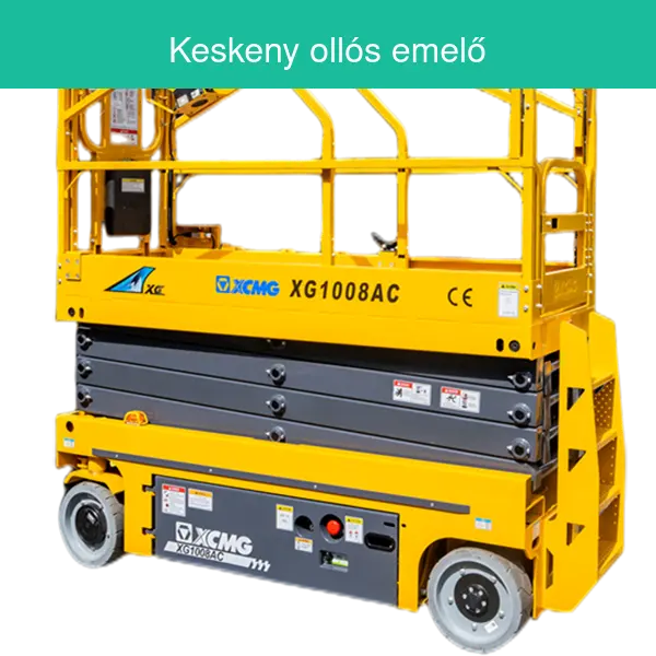 Keskeny ollós emelő